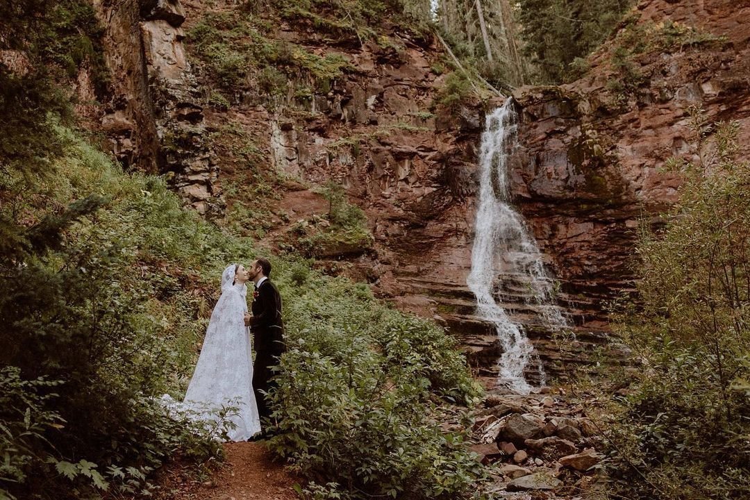 Lily Collins’ fairy tale wedding in the deep forest and gorgeous wedding dress from Ralph Lauren